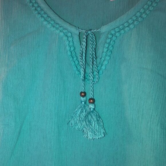 NWOT Womens Small Denim & Co Boho Style Blouse - Picture 3 of 7